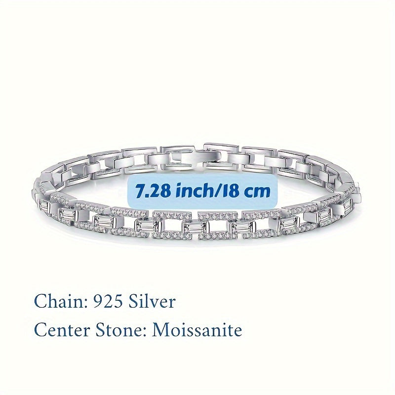 1pc Sparkling Moissanite Bracelet