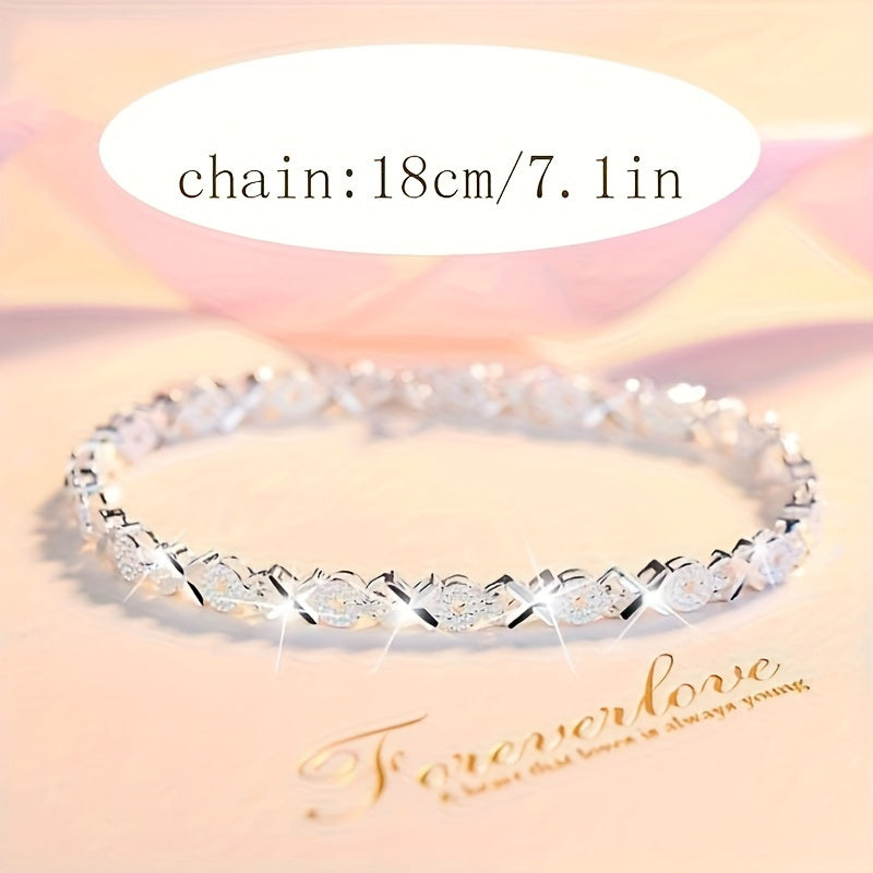 1pc Trendy Fashion Silvery Plated Creative Bracelet